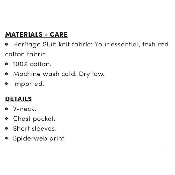 TORRID Spider Web Print Heritage Slub V-Neck Cotton Tee NWT Size 4X - Picture 7 of 8